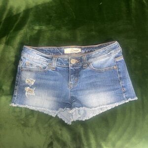 Dittos Distressed Blue Denim Shorts